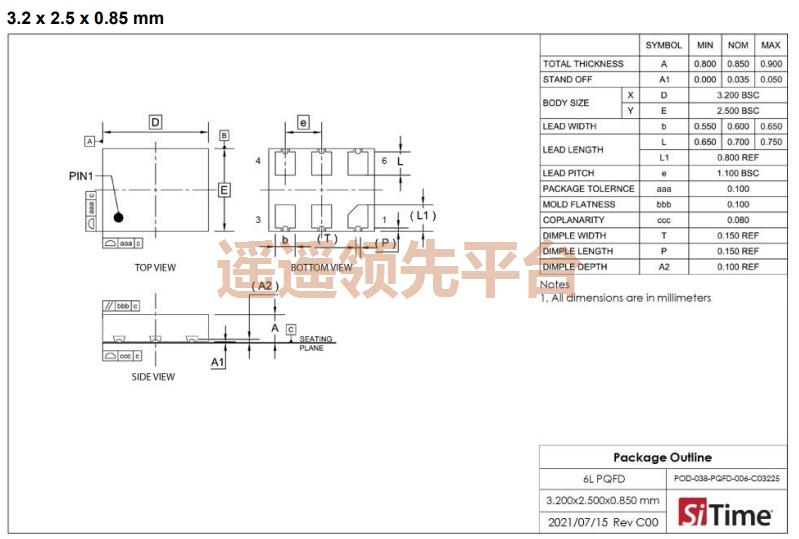 SiT3372AC-1B2-33NH122.123456T,SITIMEƬk1,SiT3372k1