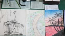 生態(tài)工程與旅游系舉辦“詩情畫意繪摹校園”書畫大賽
